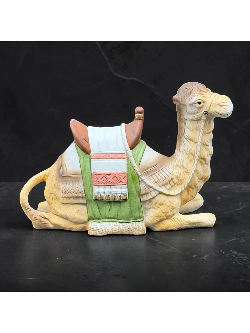 Vintage HOMCO Home Interiors Nativity 7 Pc Porcelain Set Camel Donkey #5419